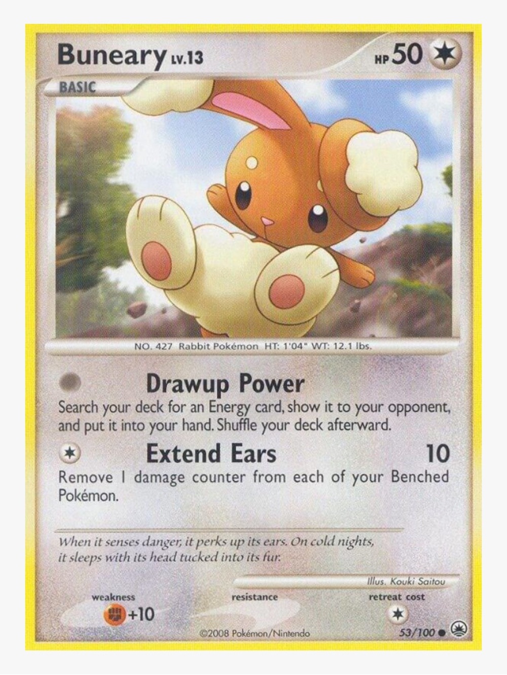 Buneary Majestic Dawn Pokemon Trading Card
